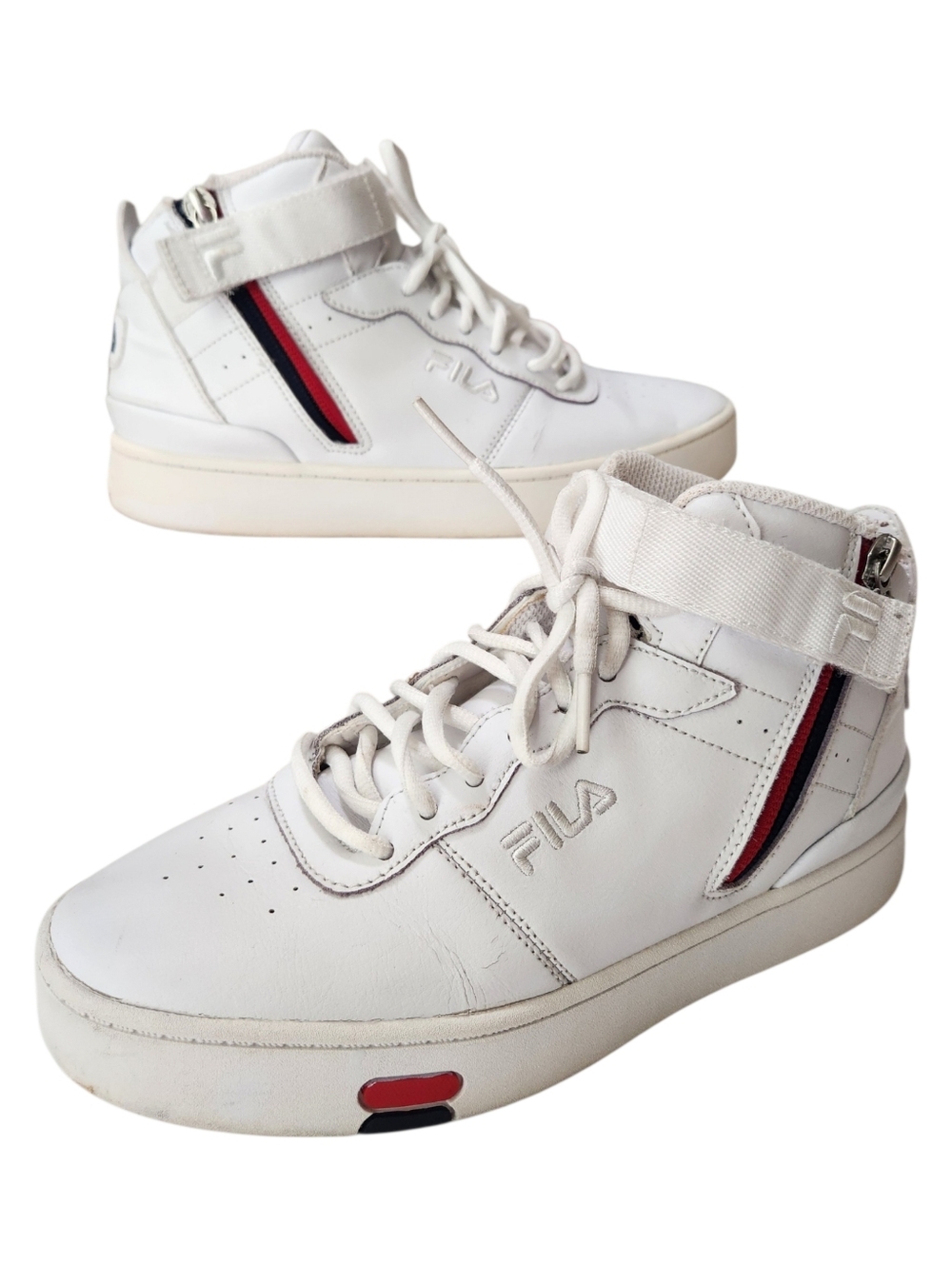 FILA Women's V-10 HZ White High Top Sneakers  Sz 7